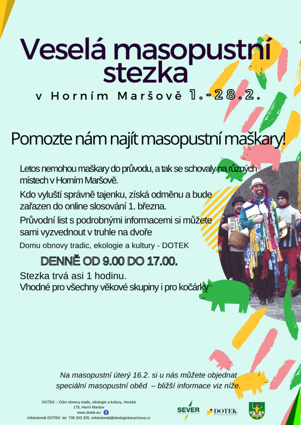 Masopustní stezka po Horním Maršově